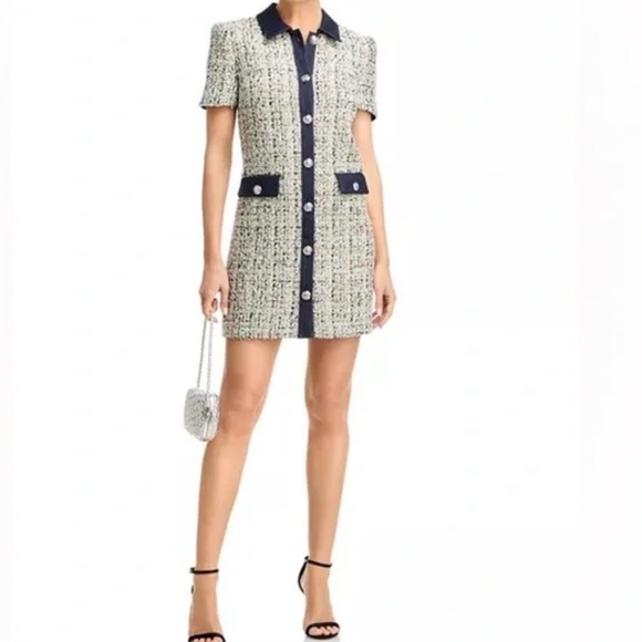 Cinq a Sept Anya Boucle Pammy Dress Size 2 NWT - Picture 3 of 4